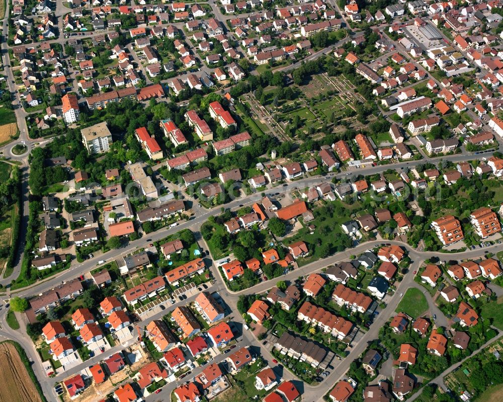 Aerial photograph Zimmerhof - Single-family residential area of settlement in Zimmerhof in the state Baden-Wuerttemberg, Germany