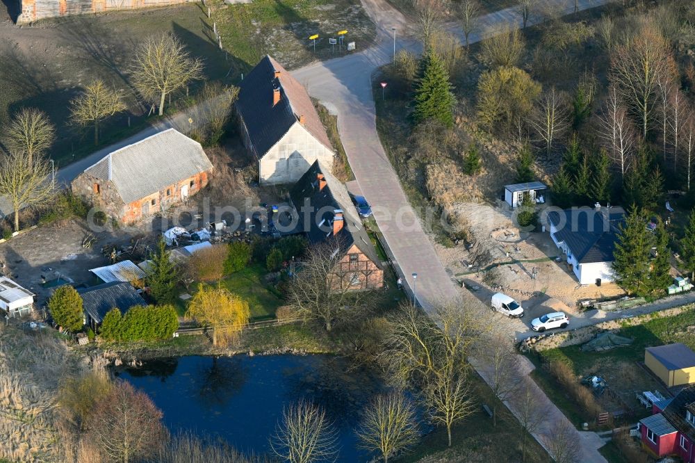 Groß Daberkow from the bird's eye view: Single-family residential area of settlement Zum Pastorhaus in Gross Daberkow in the state Mecklenburg - Western Pomerania, Germany