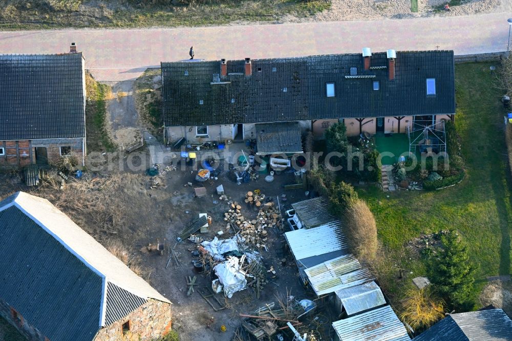 Aerial image Groß Daberkow - Single-family residential area of settlement Zum Pastorhaus in Gross Daberkow in the state Mecklenburg - Western Pomerania, Germany