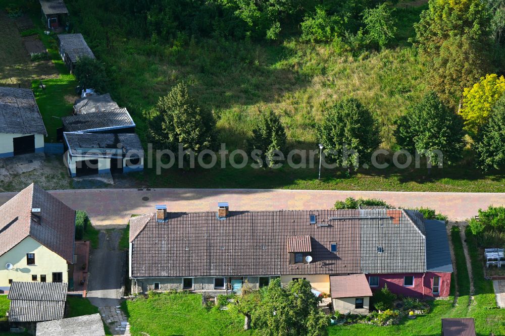 Groß Daberkow from above - Single-family residential area of settlement Zum Pastorhaus in Gross Daberkow in the state Mecklenburg - Western Pomerania, Germany