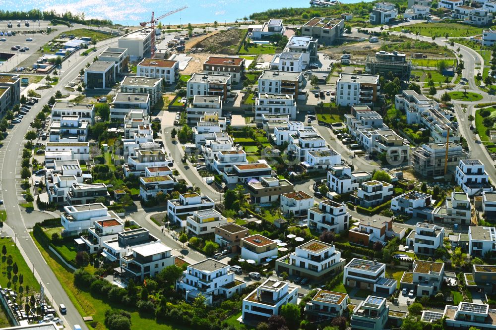 Aerial image Zwenkau - Residential area of single-family settlement on street Seglerbogen in Zwenkau in the state Saxony, Germany