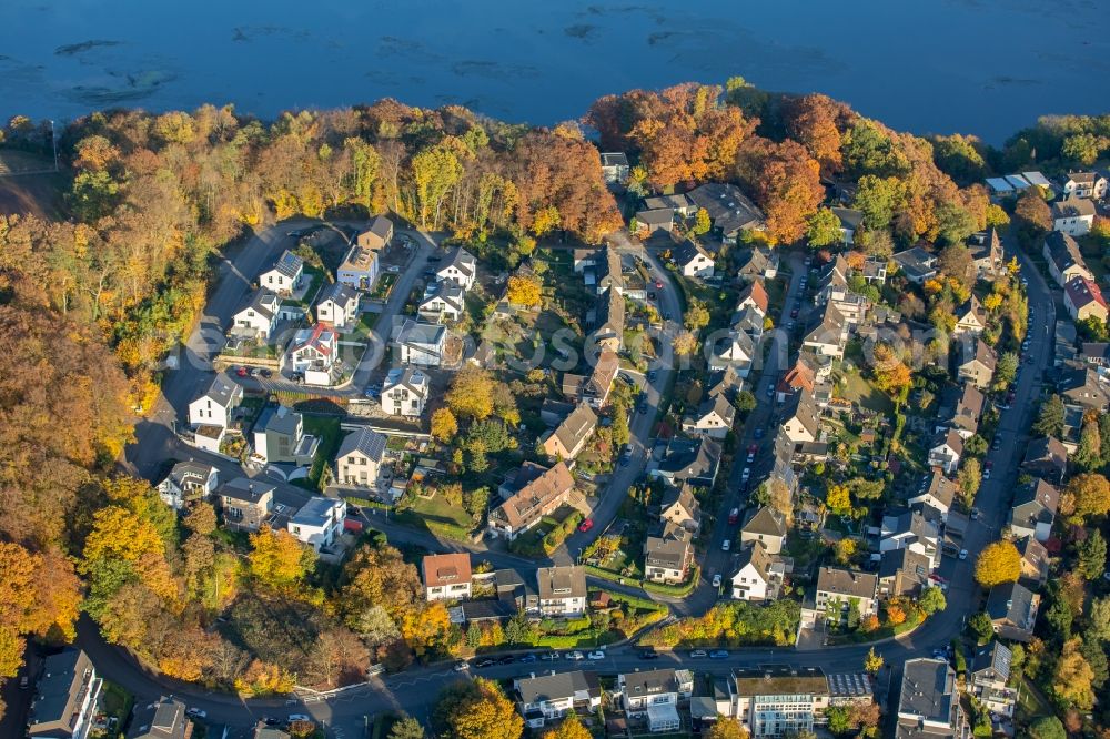 Aerial photograph Wetter (Ruhr) - Single-family residential area of settlement Wolfgang Reuter Strasse - Sunderweg - Memelstrasse in Wetter (Ruhr) in the state North Rhine-Westphalia