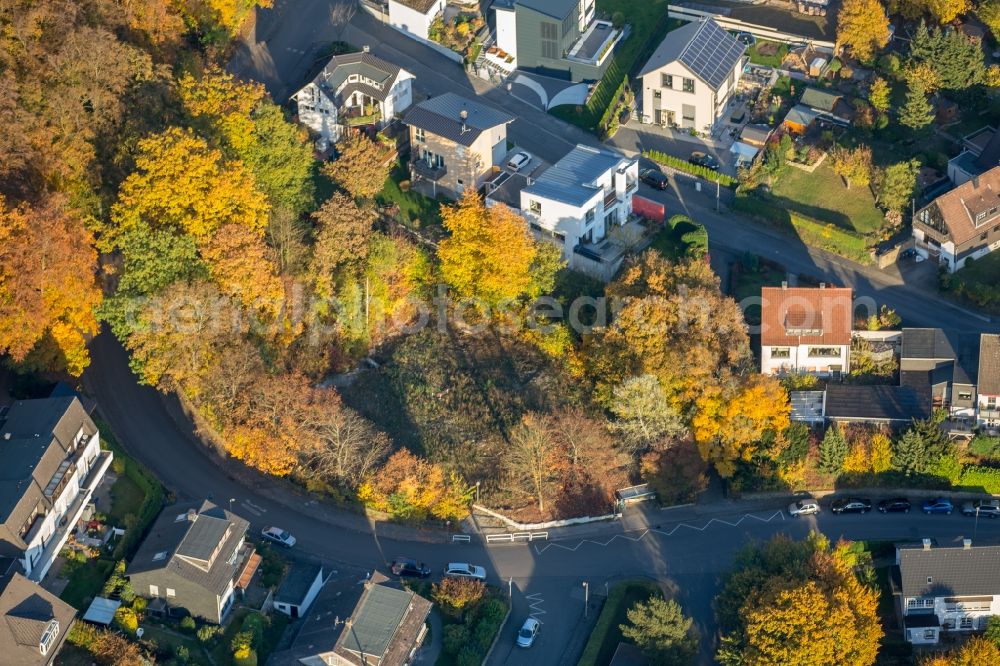 Wetter (Ruhr) from above - Single-family residential area of settlement Wolfgang Reuter Strasse - Sunderweg - Memelstrasse in Wetter (Ruhr) in the state North Rhine-Westphalia