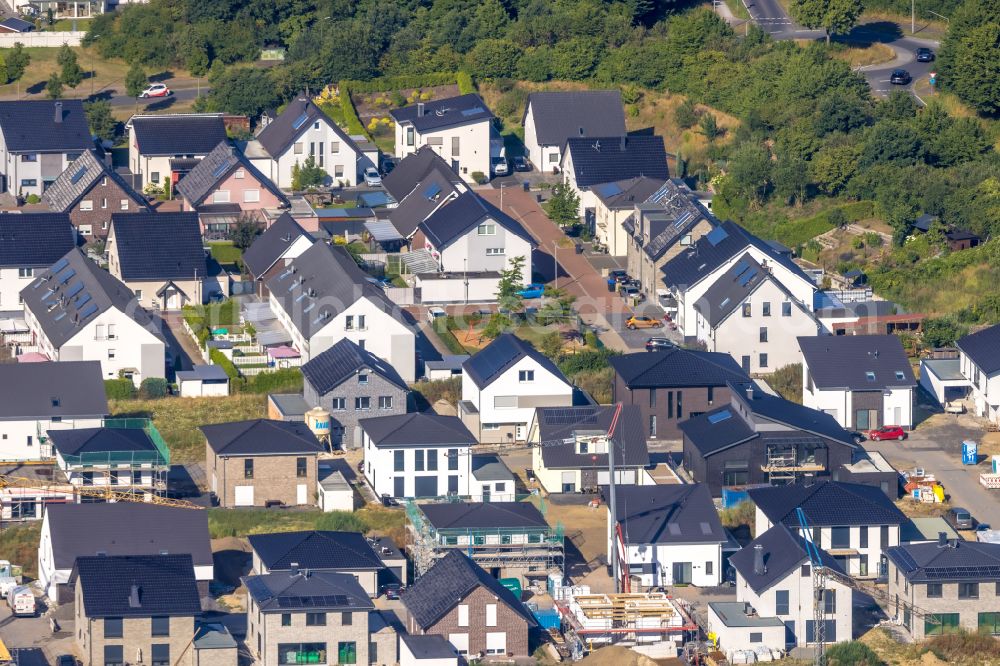 Aerial image Hamm - Residential areas on the edge of agricultural land in the district Heessen in Hamm at Ruhrgebiet in the state North Rhine-Westphalia, Germany