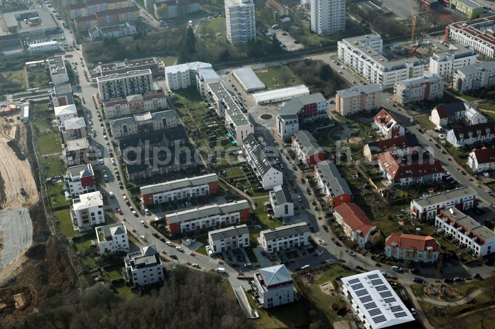 Frankfurt am Main from above - Residential land in Frankfurt am Main Preungesheim in Hesse. frankfurt.de