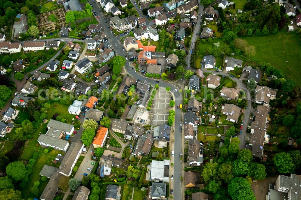 Aerial image Gevelsberg - Settlement at Elberfelder street in Gevelsberg in the state North Rhine-Westphalia