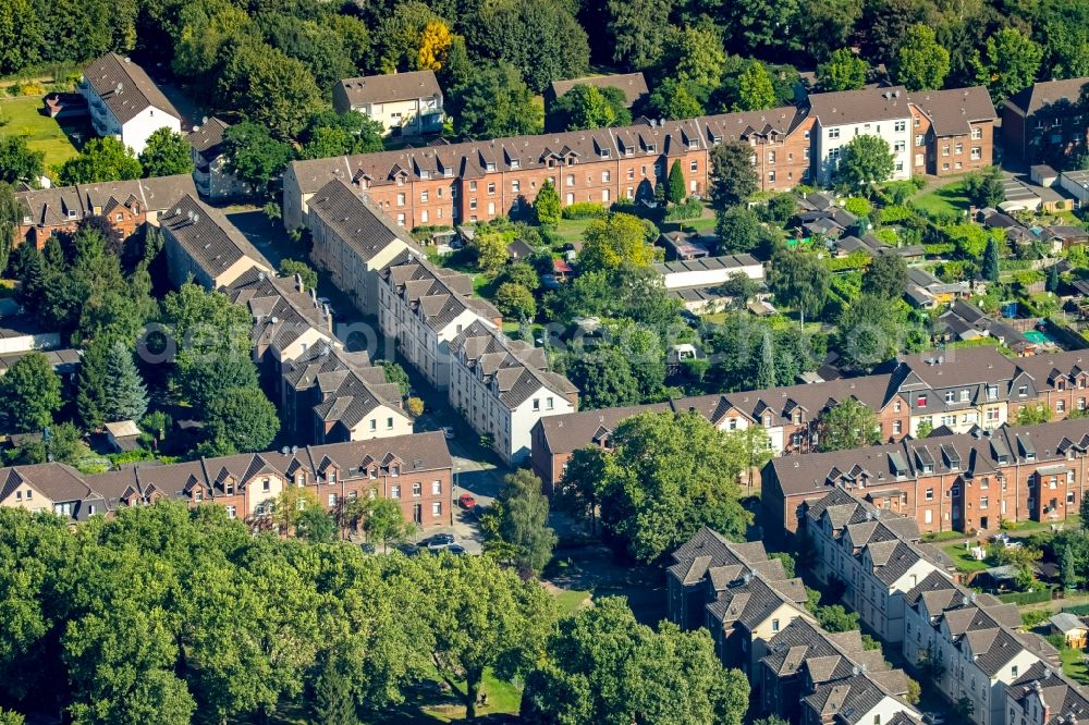 Duisburg from above - Residential area in Duisburg in the state North Rhine-Westphalia