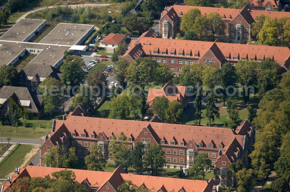 Aerial image Berlin - Blick auf das Helios Klinikum / Krankenhaus in Berlin-Buch.