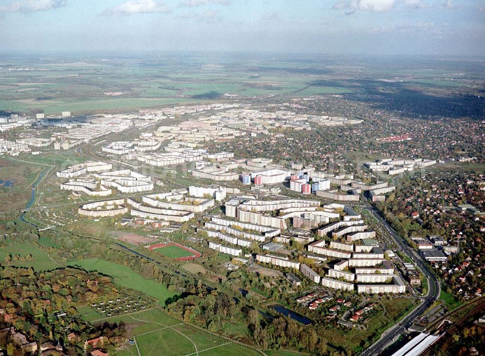 Berlin - Hellersdorf from the bird's eye view: Wohngebiet Kaulsdorf - Nord in Berlin - Hellersdorf.