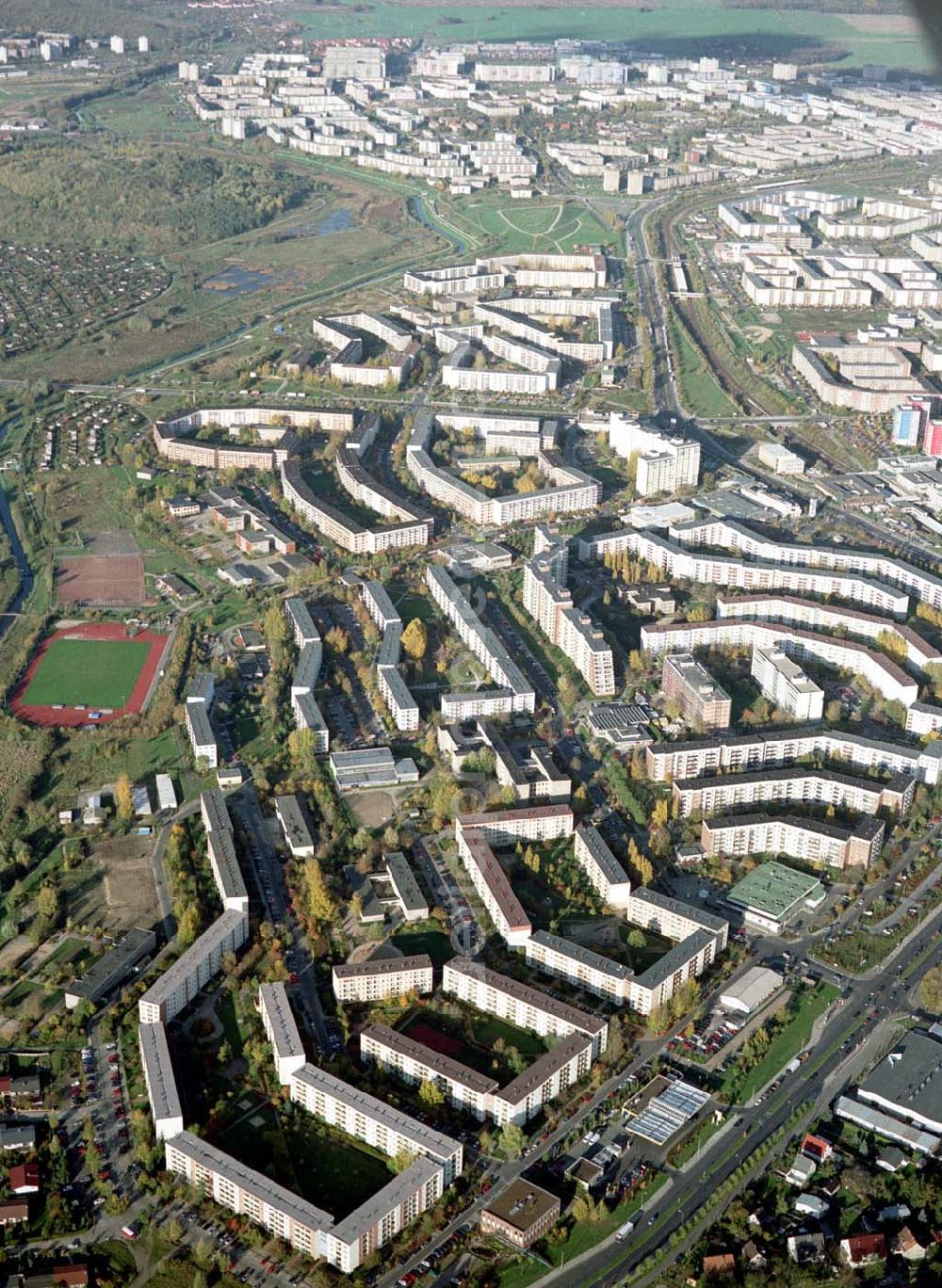 Aerial photograph Berlin - Hellersdorf - Wohngebiet Kaulsdorf - Nord in Berlin - Hellersdorf.