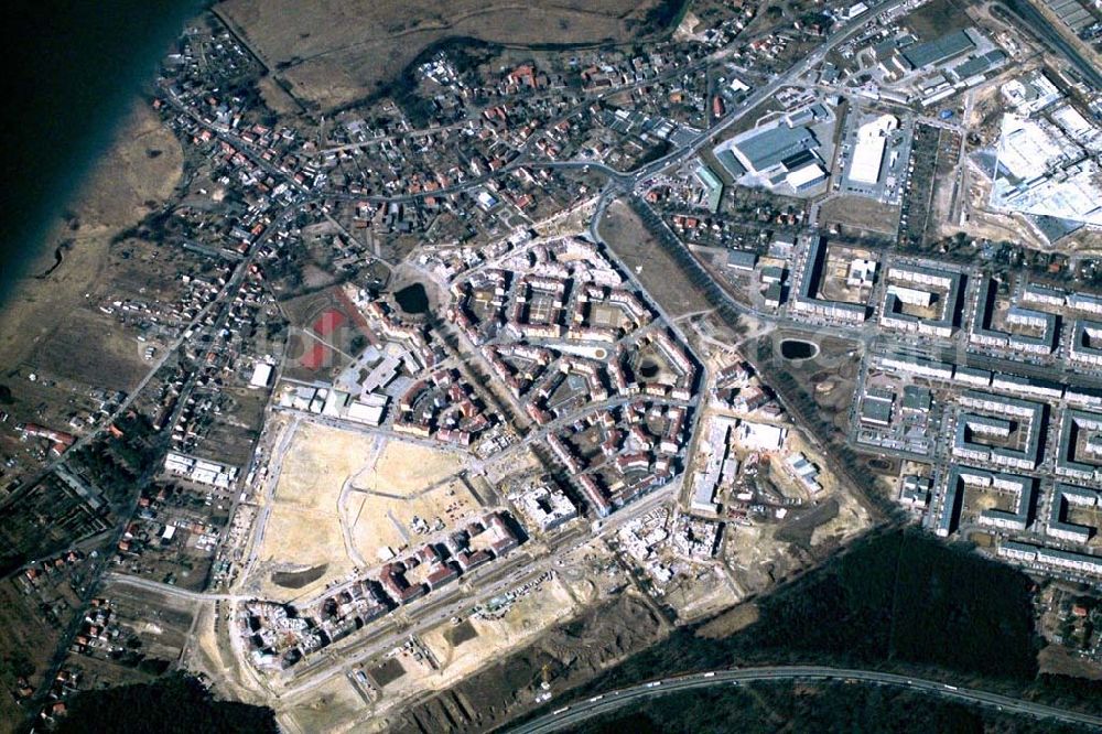 Aerial image Potsdam - Drewitz / Kirchsteigfeld - 12.02.95 Wohngebiet am Kirchsteigfeld in Potsdam - Drewitz.