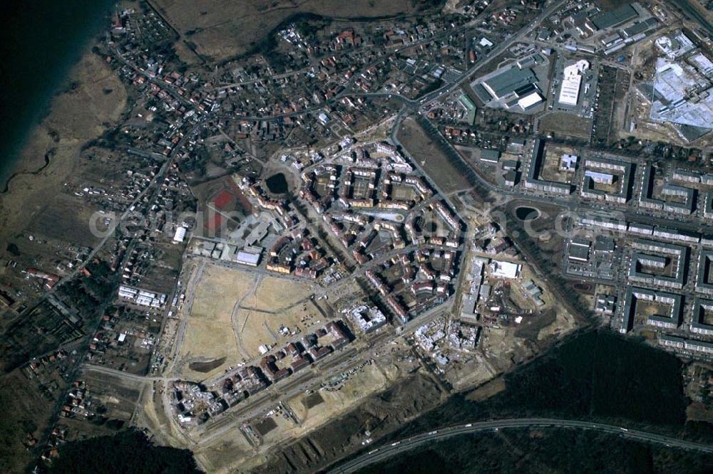 Aerial photograph Potsdam - Drewitz / Kirchsteigfeld - 12.02.95 Wohngebiet am Kirchsteigfeld in Potsdam - Drewitz.