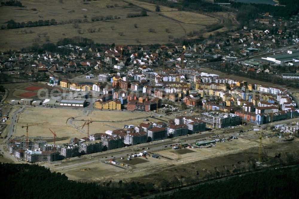 Aerial image Potsdam - Drewitz / Kirchsteigfeld - 12.02.95 Wohngebiet am Kirchsteigfeld in Potsdam - Drewitz.