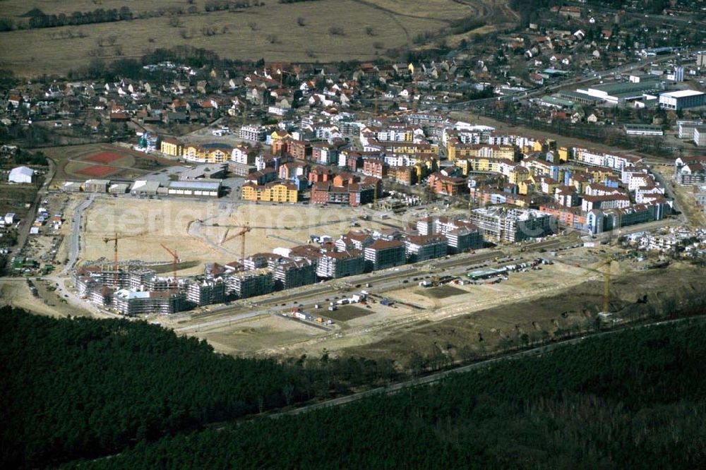 Aerial photograph Potsdam - Drewitz / Kirchsteigfeld - 12.02.95 Wohngebiet am Kirchsteigfeld in Potsdam - Drewitz.