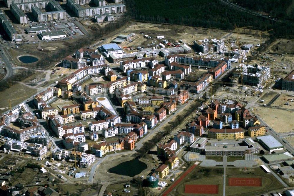 Aerial image Potsdam - Drewitz / Kirchsteigfeld - 12.02.95 Wohngebiet am Kirchsteigfeld in Potsdam - Drewitz.