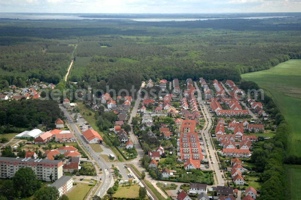 Ostseebad Graal-Müritz from above - Blick auf das Wohngebiet Koppenheide der HAWO Bauträger KG in unmittelbarer Strandnähe im Ostseeheilbad Graal-Müritz. Es ist ein von 1996 bis 2004 neu errichtetes Wohngebiet mit insgesamt 210 Wochenend- und diverse Einzelhäusern in naturnahe Lage am Landschaftsschutzgebiet “Tabakwiesen” und nur wenige Minuten vom Ortszentrum entfernt.