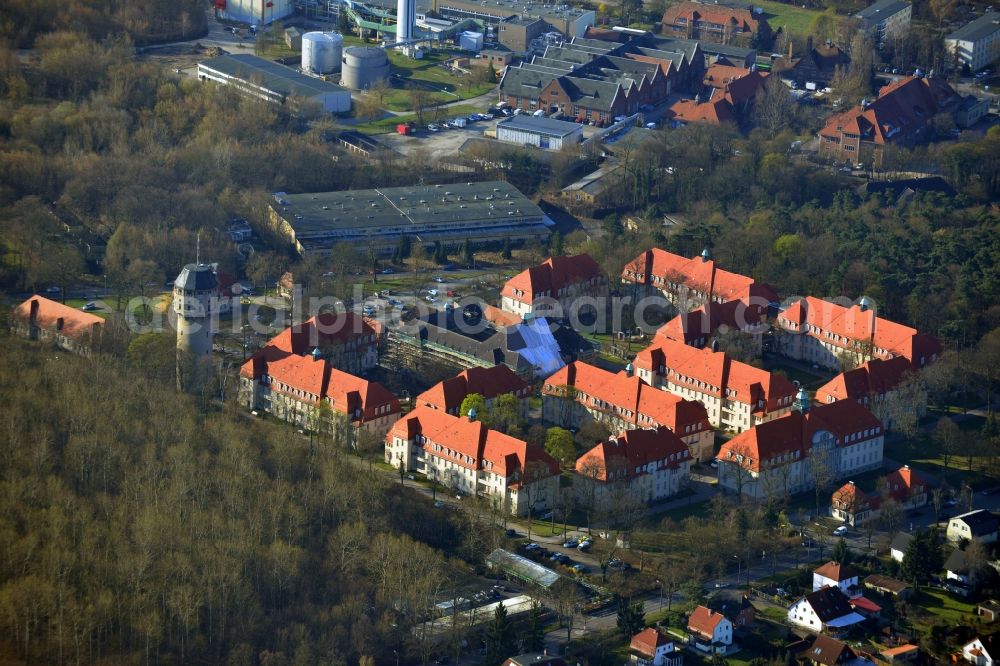 Berlin OT Buch from above - View of the Ludwigpark in the district of Buch in Berlin