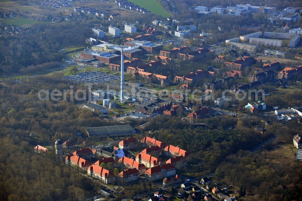 Berlin OT Buch from the bird's eye view: View of the Ludwigpark in the district of Buch in Berlin