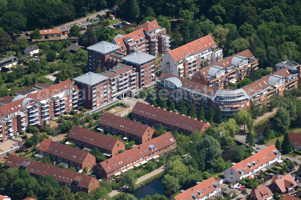 Aerial photograph Bremen - Residential area of the multi-family house settlement on Annette-Kolb-Stasse in Bremen, Germany