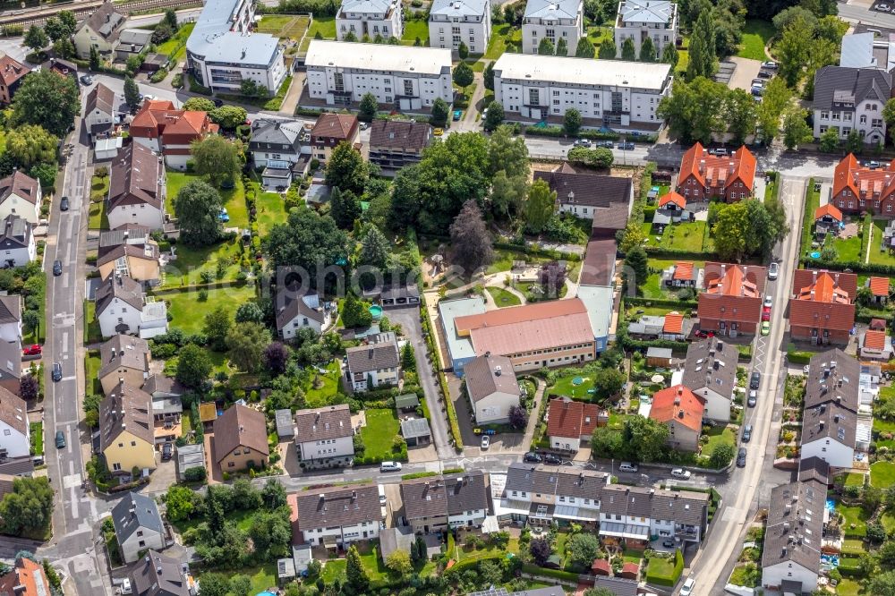 Aerial photograph Gevelsberg - Residential area of the multi-family house settlement on Asternstrasse in Gevelsberg in the state North Rhine-Westphalia, Germany