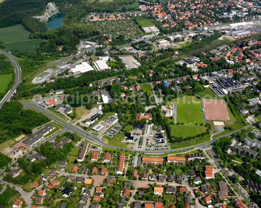 Aerial photograph Bad - Residential area of the multi-family house settlement in Bad in the state Lower Saxony, Germany