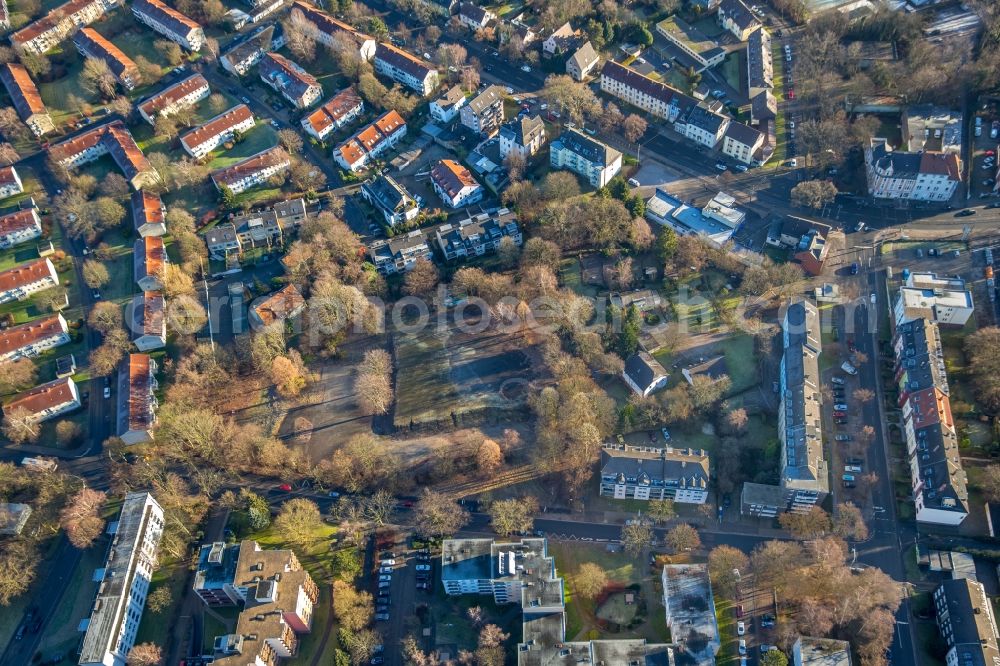 Bochum from the bird's eye view: Residential area of a multi-family house settlement an der Bantroper street in the district Weitmar in Bochum in the state North Rhine-Westphalia