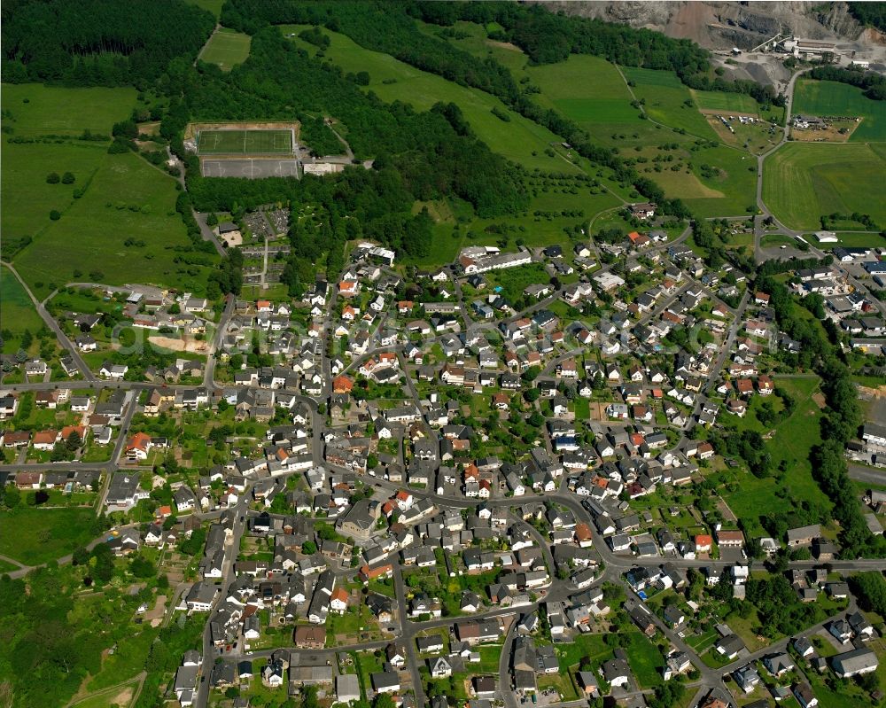 Aerial photograph Dorndorf - Residential area of the multi-family house settlement in Dorndorf in the state Hesse, Germany