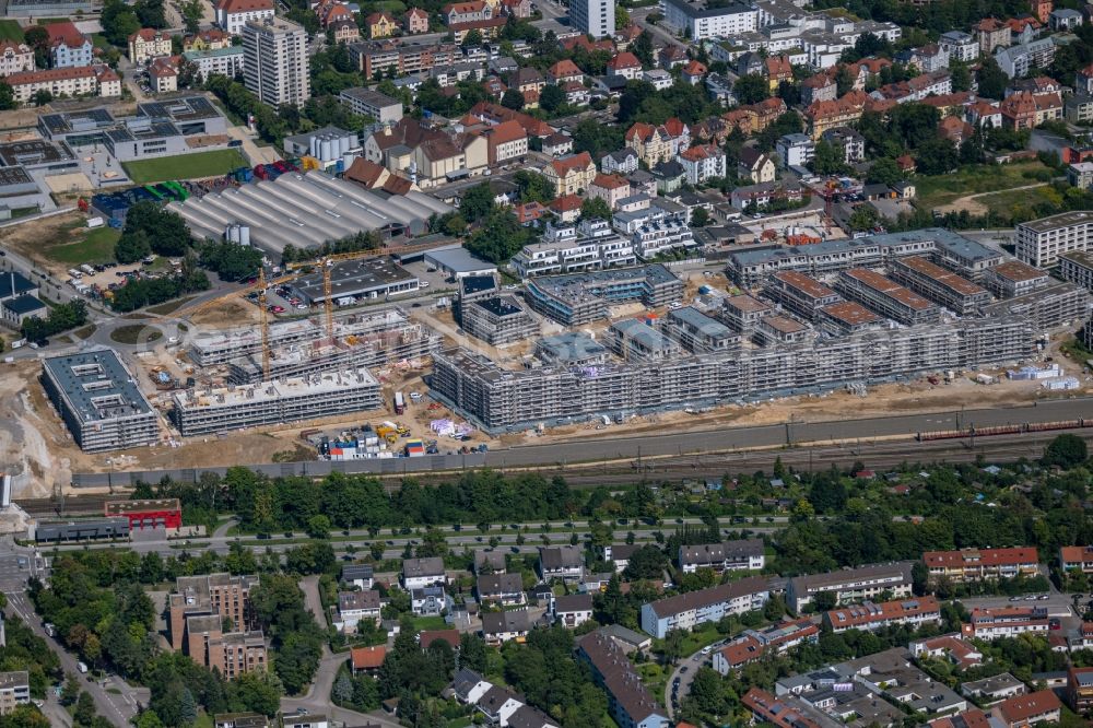 Regensburg from the bird's eye view: Residential area of a??a??a multi-family housing estate Das DOeRNBERG in the district of Westviertel in the district Westviertel in Regensburg in the state of Bavaria, Germany