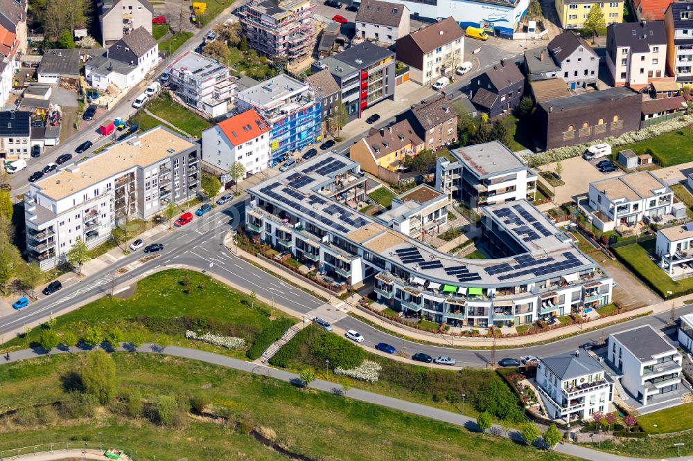 Aerial image Dortmund - Residential area of the multi-family house settlement Am Remberg - An den Emscherauen in the district Hoerde in Dortmund in the state North Rhine-Westphalia, Germany