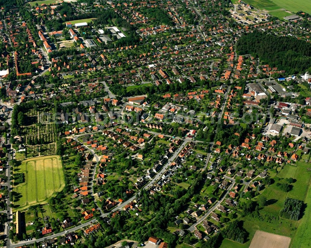 Aerial photograph Farchauer Mühle - Residential area of the multi-family house settlement in Farchauer Mühle in the state Schleswig-Holstein, Germany