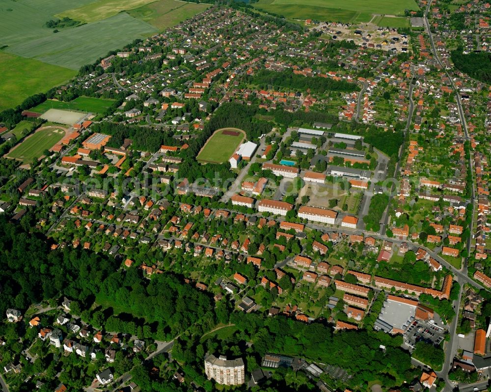 Aerial photograph Farchauer Mühle - Residential area of the multi-family house settlement in Farchauer Mühle in the state Schleswig-Holstein, Germany