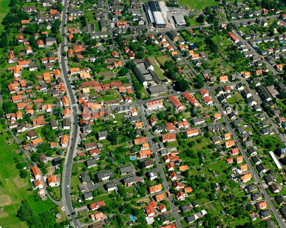 Aerial photograph Gimte - Residential area of the multi-family house settlement in Gimte in the state Lower Saxony, Germany