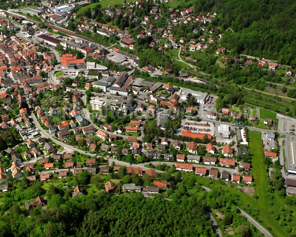 Aerial photograph Hausen - Residential area of the multi-family house settlement in Hausen in the state Baden-Wuerttemberg, Germany