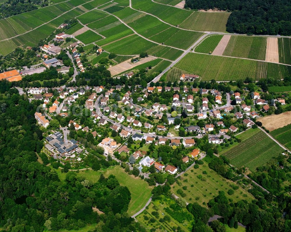 Heilbronn from the bird's eye view: Residential area of the multi-family house settlement in Heilbronn in the state Baden-Wuerttemberg, Germany