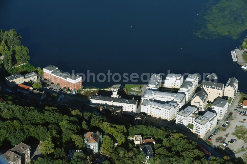 Potsdam from the bird's eye view: Overlooking the historic town on the banks of the Havel memory of Potsdam, the state capital of Brandenburg. The area is being rebuilt by the company Prince of Prussia Grundbesitz AG, Speicherstadt GmbH, the Grothe group and Pro Potsdam. Here emerged condominiums and rental apartments