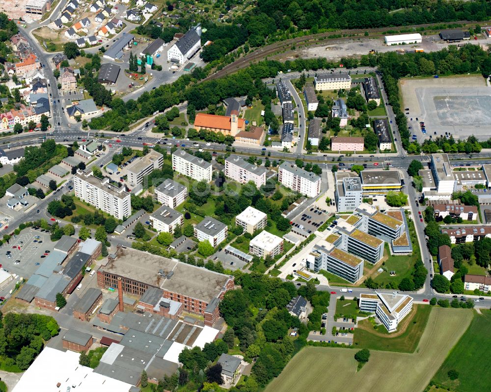 Hohensaas from the bird's eye view: Residential area of the multi-family house settlement in Hohensaas in the state Bavaria, Germany