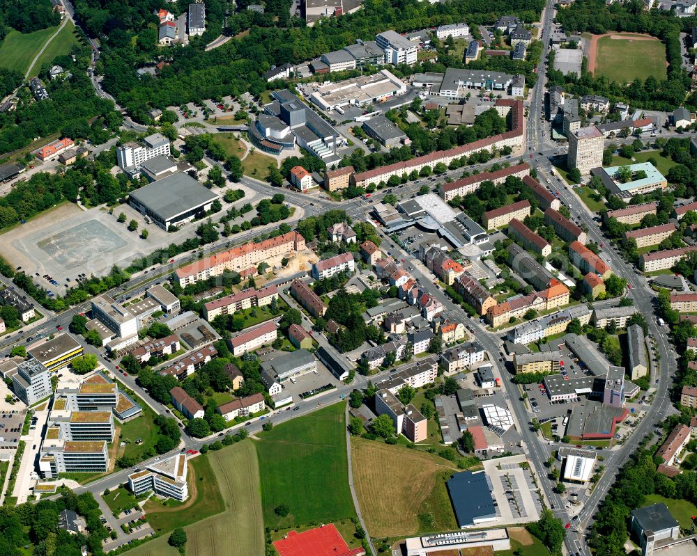 Aerial photograph Hohensaas - Residential area of the multi-family house settlement in Hohensaas in the state Bavaria, Germany