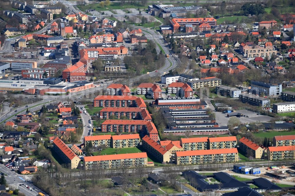 Aerial photograph Ballerup - Residential area of a multi-family house settlement Hold-an Vej in Ballerup in Region Hovedstaden, Denmark