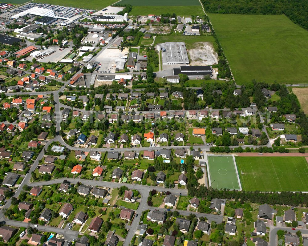 Aerial image Jerstedt - Residential area of the multi-family house settlement in Jerstedt in the state Lower Saxony, Germany