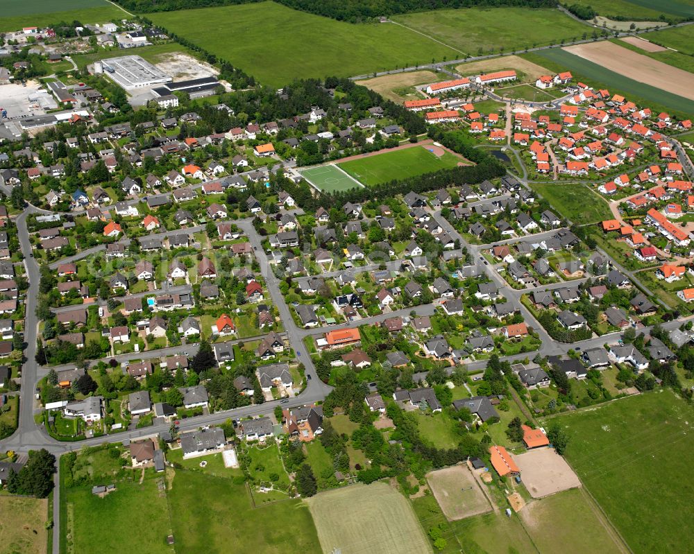 Aerial photograph Jerstedt - Residential area of the multi-family house settlement in Jerstedt in the state Lower Saxony, Germany