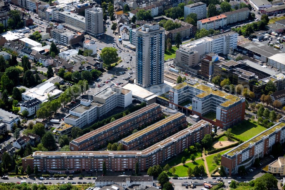 Aerial photograph Köln - Residential area of the multi-family house settlement in the district Bayenthal in Cologne in the state North Rhine-Westphalia, Germany