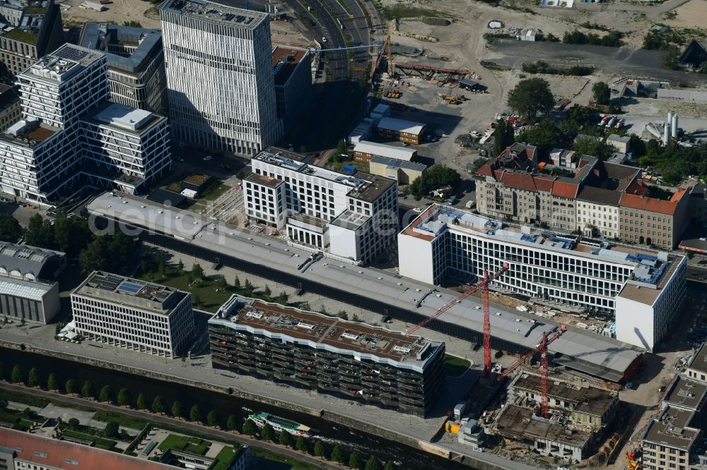 Berlin from above - Residential area of the multi-family house settlement KunstCampus in the dirstrict Moabit in Berlin, Germany