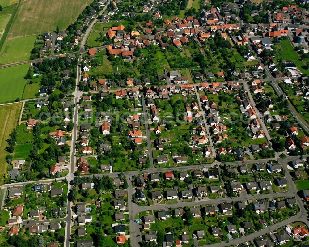 Aerial image Landwehrhagen - Residential area of the multi-family house settlement in Landwehrhagen in the state Lower Saxony, Germany