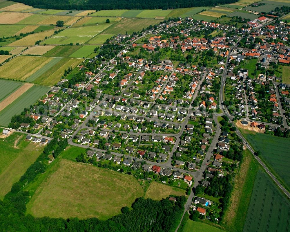 Aerial photograph Landwehrhagen - Residential area of the multi-family house settlement in Landwehrhagen in the state Lower Saxony, Germany