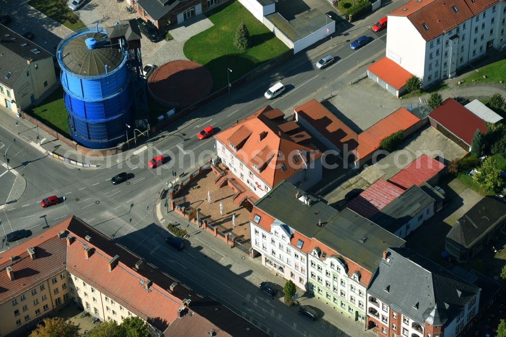 Aerial photograph Bernau - Residential area of the multi-family house settlement Lohmuehlenstrasse - Berliner Strasse in Bernau in the state Brandenburg, Germany