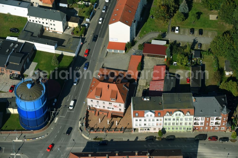 Bernau from above - Residential area of the multi-family house settlement Lohmuehlenstrasse - Berliner Strasse in Bernau in the state Brandenburg, Germany