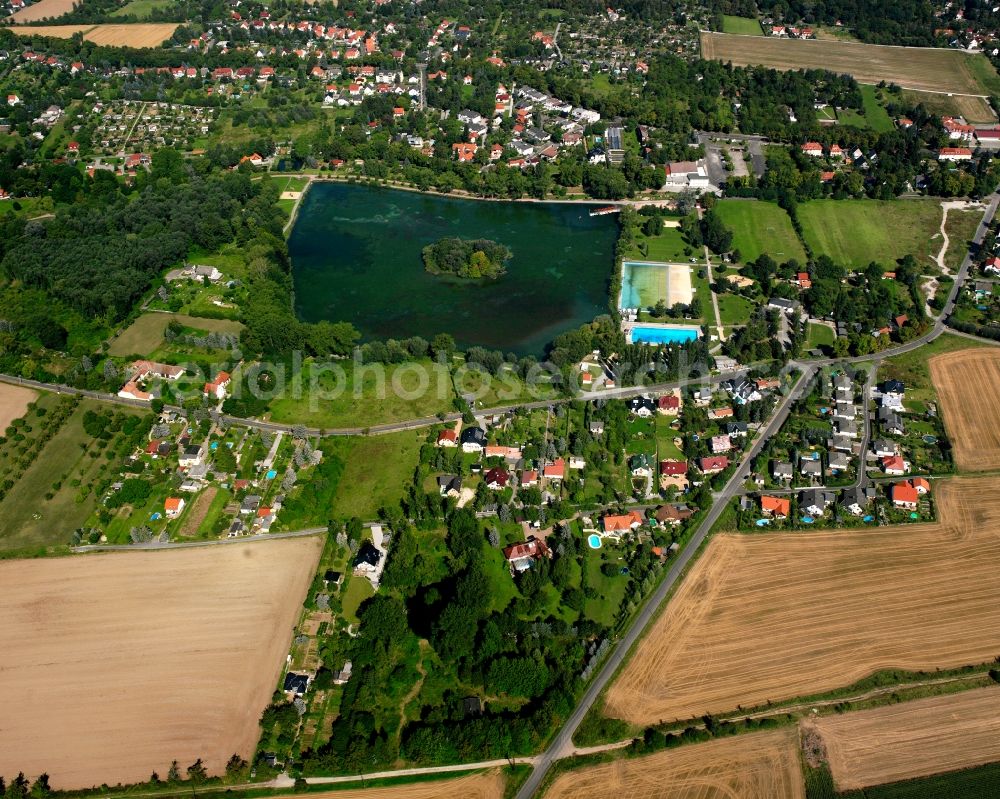 Mühlhausen/Thüringen from above - Residential area of the multi-family house settlement in Mühlhausen in the state Thuringia, Germany