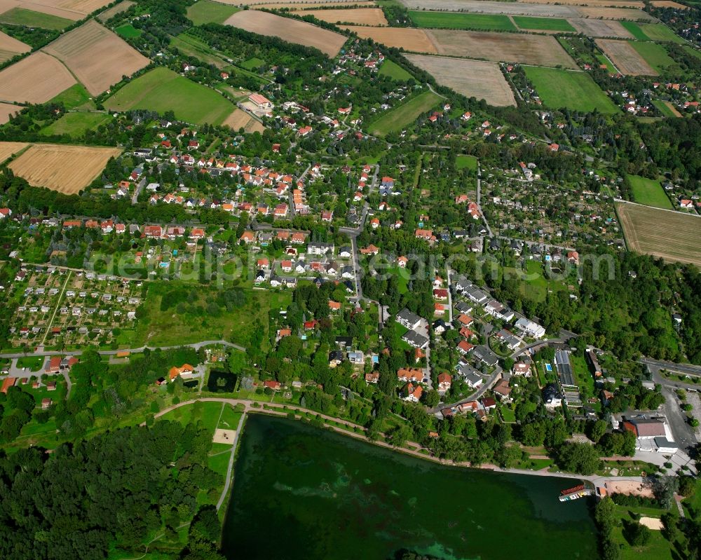 Mühlhausen/Thüringen from above - Residential area of the multi-family house settlement in Mühlhausen in the state Thuringia, Germany