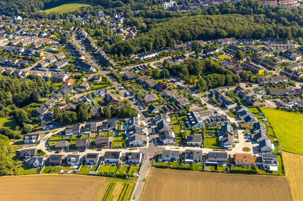 Aerial image Neviges - Residential area of the multi-family house settlement in Neviges in the state North Rhine-Westphalia, Germany