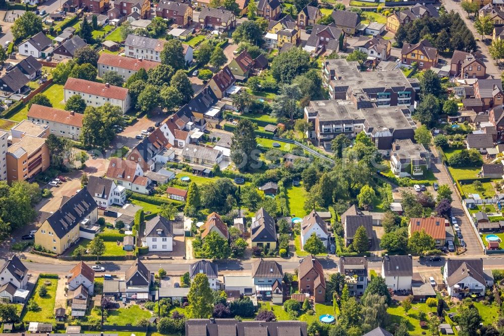 Aerial photograph Nordbögge - Residential area of the multi-family house settlement in Nordbögge in the state North Rhine-Westphalia, Germany